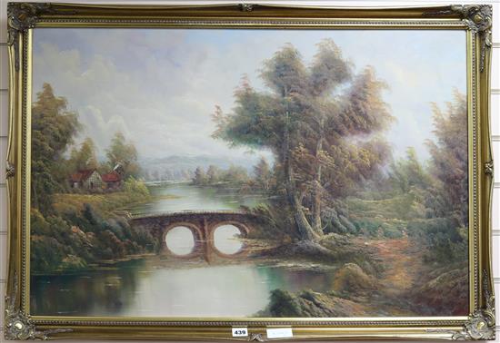 An oil on canvas, Landscape 60 x 90cm